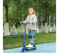 AIYAPLAY Trottinette électrique pour enfants 6-14 ans, vitesse maximale 10 km/h, lumières LED colorées, frein électrique, bleu