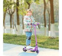 AIYAPLAY Trottinette électrique pour enfants 6-14 ans, vitesse maximale 10 km/h, lumières LED colorées, frein électrique, violet