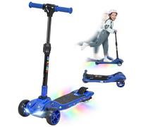 AIYAPLAY Trottinette Électrique pour Enfants Pliable 3 Roues 6+ Ans Bleu
