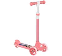 AIYAPLAY Trottinette pour Enfant - Trottinette 3 Roues Lumineuses LED - Hauteur Guidon en TPE réglable - Frein à Friction arrière - Acier PP pour Enfants de 2 à 6 Ans Rose