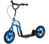 Aiyaplay Trottinette pour enfants avec guidon réglable, grandes roues et frein à main 12 pouces pour garçons et filles de 5 à 12 ans Bleu