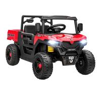 AIYAPLAY UTV Électrique Enfant Tout-Terrain 12V 3-8 Ans Rouge