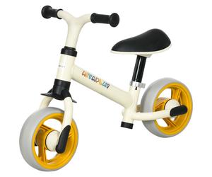 AIYAPLAY Vélo d'équilibre pour bébé siège réglable roues EVA jouet enfant pour bébé 18-48 mois pour garçons et filles orange