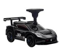 AIYAPLAY Voiture à pédales, Bobby Car avec espace de rangement, klaxon et musique, véhicule à pédales pour enfants de 1,5 à 5 ans Noir 65 x 29 x 37 cm