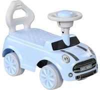 AIYAPLAY Voiture à pédales pour enfants, Véhicule pour enfants avec volant et klaxon, Voiture pour enfants, Véhicule à pédales avec protection contre le basculement, Poussette pour enfants, bleu clair