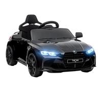 AIYAPLAY Voiture électrique 12V pour Enfants Voiture pour Enfants avec télécommande 2,4G, Suspension, véhicule électrique avec MP3, USB, lumière LED, klaxon, 3-5 km/h, pour Enfants 3-5 Ans, Noir