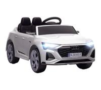 AIYAPLAY Voiture électrique Enfant 12V Audi Q8 pour 3-4 Ans Blanche | Télécommande 2.4G, 2 moteurs, musique MP3 & klaxon, phare, 4 roues à ressorts, démarrage progressif