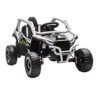 AIYAPLAY Voiture électrique Enfant 12V Kawasaki UTV 3-8 Ans Gris