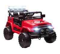 AIYAPLAY Voiture Électrique Enfant 3-5 Ans 12V Tout-Terrain Rouge