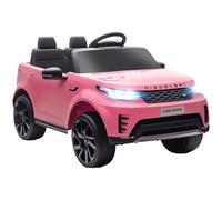 AIYAPLAY Voiture électrique Enfant Land Rover Discovery sous Licence Officielle, 12 V, télécommande 2,4 G, 2 Moteurs, véhicule avec démarrage progressif, Port USB, Musique, phares LED, klaxon, Rose