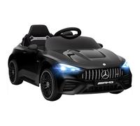 AIYAPLAY Voiture électrique Enfant Mercedes AMG CLE 53 12V - 2 Moteurs, télécommande parentale 2,4G, véhicule électrique avec Portes ouvrantes, phares LED, Lecteur MP3, Cadeau garçons et Filles, Noir