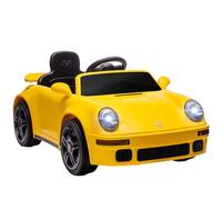 AIYAPLAY Voiture électrique Enfants sous Licence RUF CTR 2017, véhicule électrique 12V, télécommande 2,4G, phares, Musique, klaxon, démarrage Lent, pour 3 à 6 Ans, Jaune