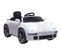 AIYAPLAY Voiture électrique Enfants sous Licence RUF CTR 2017, véhicule électrique 12V, télécommande 2,4G, phares, Musique, klaxon, démarrage Lent, pour 3 à 6 Ans, Blanc