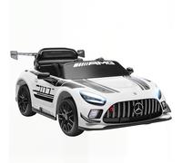 AIYAPLAY Voiture électrique Mercedes-AMG 12V 2 Moteurs 3-8 Ans Blanc