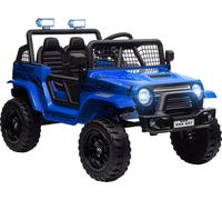 AIYAPLAY Voiture électrique pour enfants, 12 V 3-5 km/h tout-terrain avec prise musique, véhicule pour enfants avec télécommande 2,4G, phares, klaxon, véhicule électrique pour enfants 3-6 ans, bleu