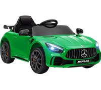 AIYAPLAY Voiture électrique pour enfants 12 V Voiture pour enfants avec télécommande 2,4G, USB, MP3, musique, véhicule électrique avec lumières, démarrage en douceur, fonction marche arrière, 3-5 km/h