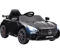AIYAPLAY Voiture électrique pour enfants 12 V Voiture pour enfants avec télécommande 2,4G, USB, MP3, musique, véhicule électrique avec lumières, démarrage en douceur, fonction marche arrière, 3-5 km/h