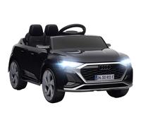 AIYAPLAY Voiture électrique pour enfants Licence Audi Q8 e-tron Sportback 12V télécommande, phares, musique, klaxon, 3-4 ans noir