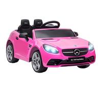 AIYAPLAY Voiture électrique enfant Mercedes SLC 300 6 V 5 km/h max. télécommande son et lumière Rose