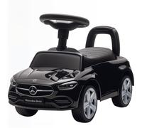 AIYAPLAY Voiture pour enfants sous licence Mercedes Benz avec klaxon et espace de rangement, 65x28x39 cm, Noir
