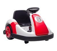 Auto-tamponneuse enfant - AIYAPLAY - rotation à 360° - double moteur 6V - métal, PP - 70 x 58 x 46,5 cm - rouge