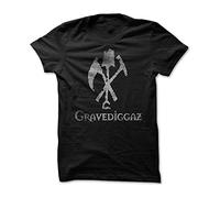 AIYAYO BAG The Sickle and The Shovel Gravediggaz Cotton Black Mens T Shirt Black S