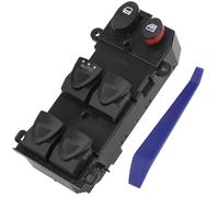 AiYiGu Bouton de commande d'alimentation pour vitre principale compatible avec Honda Civic 2006 2007 2008 2009 2010 2011 Remplacement OEM 35750-SNV-H51 avant gauche côté conducteur lumière blanche 1