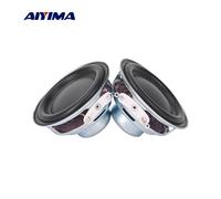 AIYIMA-Mini Haut-Parleur Gamme Complète,Audio,Home Cinéma,Musique,Bluetooth,Haut-Parleur à Bord en Caoutchouc,,52mm,4 Ohm,5 W,2Pcs