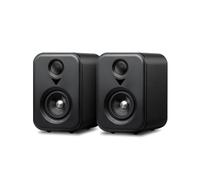 AIYIMA S400 Enceinte de bibliothèque active 80 W HiFi Bluetooth avec pilotes 2.0 canaux 10,2 cm, sortie optique/RCA pour home cinéma et studios
