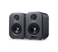 AIYIMA S400 Enceinte de bibliothèque active 80 W HiFi Bluetooth avec pilotes 2.0 canaux 10,2 cm, sortie optique/RCA pour home cinéma et studios