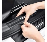 AIYING 4Pièces Plaque Protection Seuil Porte Voiture, pour Peugeot 2008 Seuil Voiture Autocollant Protection Seuil Porte Plaque