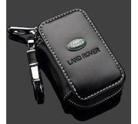 AIYING Cuir, Étuis à Clés de Voiture, Porte-clés Télécommande, Porte-clés, Accessoires de Décoration, pour Land Rover Defender Discovery 3 4 Range Sport Evoque Freelander 2,Bla-CK