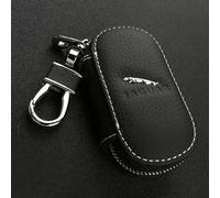 AIYING Cuir, Étuis à Clés de Voiture, Porte-clés Télécommande, Porte-clés, Accessoires de Décoration, pour Jaguar XJL XF XK XE F-Pace F-Type E-Pace S-Type,Bla-CK