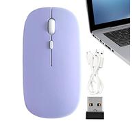 AIYING Souris sans Fil Portable,Souris d'ordinateur silencieuses 2.4G - Souris Rechargeables, 1600 DPI, Souris Portable avec récepteur pour PC de Bureau, PC Portable