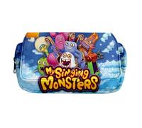 AIYINIY My Singing Monsters Trousse à crayons avec impression de jeu de dessin animé Grande capacité Trousse à crayons pour étudiants et adolescents, Type 11, 21x7.5x10CM, Classique
