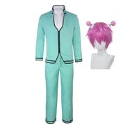 AIYINIY The Disastrous Life of Saiki K Costume de Saiki Kusuo pour cosplay, uniforme scolaire pour Halloween, carnaval, fête (costume + perruque, XXL)