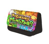 AIYINIY Trousse à crayons My Singing Monsters - Grande capacité - Imprimé anime - Pour étudiants et adolescents, Type 3, 22x7.5x13CM, Classique