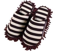 Aiyomimo Pantoufles de nettoyage multifonctions avec nettoyage du sol - Chaussons - Semelle en microfibre - Chaussons pour le nettoyage des sols