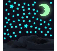 AIYONG 103 Pièce Étoiles Lumineuses Colorées, Étoiles Lumineuses Autocollantes 3D, Étoiles Phosphorescentes Sticker de Décorations Murales Plafond pour Chambre