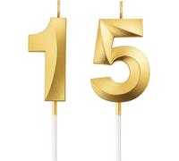 AIYONG 15ème anniversaire bougies gâteau chiffre bougies joyeux anniversaire gâteau décoration pour anniversaire fête mariage anniversaire célébration fournitures 51e anniversaire