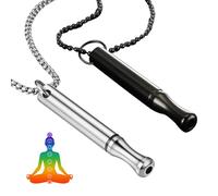 AIYONG 2 Pièces Collier Respiratoire Anti Tabac,Arreter de Fumer Collier, Colliers Anti-Stress et Tabac, Colliers de Méditation pour Hommes et Femmes, Soulagement de l'Anxiété