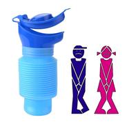 AIYONG Urinoir Rétractable, Urinoir Homme Femme Portable 750 ML, Bouteille Urine Réutilisable Urinoir Urgence Enfant Toilette Mobile pour Camping Voiture Voyage Embouteillage et File d'Attente