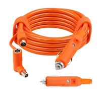 Aiyraa Câble de charge de voiture de 2 m pour Jackery, Bluetti, allume-cigare 12 V-24 V avec double prise DC7909/8020 pour Jackery Explorer 1000/2000/500/300, chargeur automatique 14 AWG