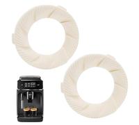 aiyraa Lot de 2 disques de broyage en céramique, 28 x 48 x 6,40 mm, anneaux de broyage en céramique fabriqués avec précision pour machines à café, broyeur de rechange pour Philips Saeco LatteGo Serie
