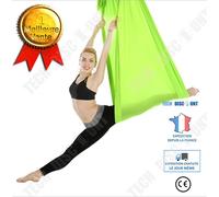 Aiz Hamac De Yoga Accessoire D'entraînement De Fitness De Swing De Hamac De Yoga Aérien Élastique Durable De 2,8 M, Vert Vert