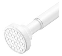 AIZESI Tringle à rideau de douche réglable de 104 à 190 cm, tringle à rideau de douche extensible de 2,5 cm de diamètre, sans perçage, antidérapante, en acier inoxydable de qualité supérieure,