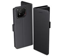 Aiziki Coque pour ASUS ROG Phone 9, Etui Protection Housse Premium en Cuir PU, [Pochette de Portefeuille] [Fermeture Magnétique] [Etui à Rabat]- Noir