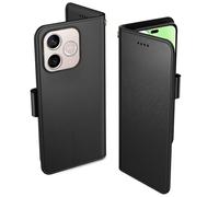 Aiziki Coque pour Honor 600 Lite, Etui Protection Housse Premium en Cuir PU, [Pochette de Portefeuille] [Fermeture Magnétique] [Etui à Rabat]- Noir