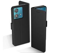 Aiziki Coque pour Moto Edge 40 Neo, Etui Protection Housse Premium en Cuir PU, [Pochette de Portefeuille] [Fermeture Magnétique] [Etui à Rabat]- Noir