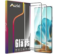 Aiziki Lot de 2 films de protection d'écran en verre trempé pour Motorola Moto Edge 60 Fusion - Protection contre les chocs - Anti-éclats - Anti-rayures - Sans bulles d'air